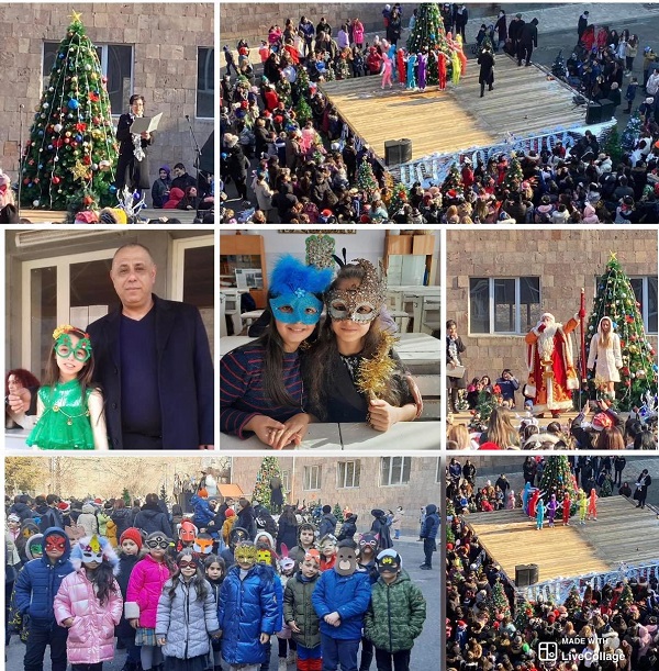 Ասատուր Սարյանի և  ուսուցիչների ամանորյա նվերն աշակերտներին՝ դիմակների մրցույթ և  դիմակահանդես