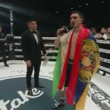 Տաջիկ մարզիկն իր մարտը նվիրել է հայ ընկերոջը, որ զոհվել է պատերազմում